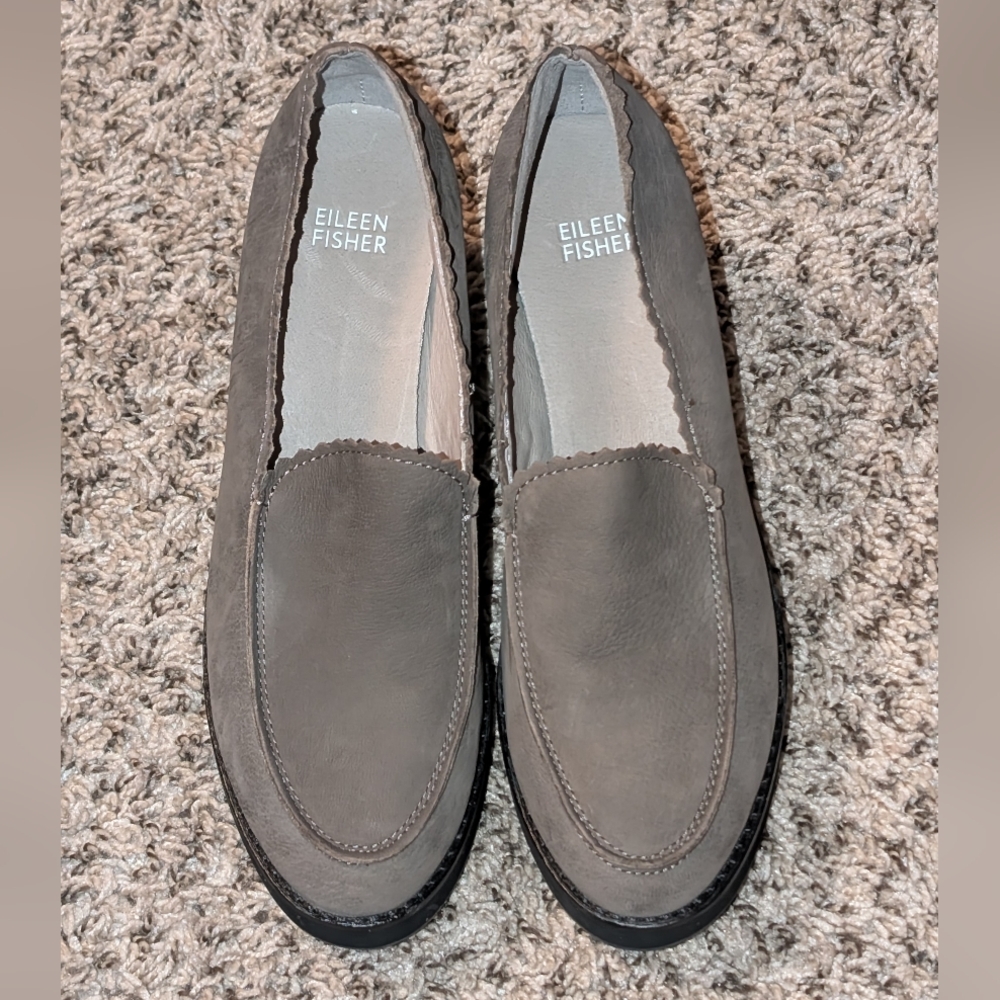 Eileen Fisher Grey Loafers